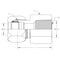 World Wide Fittings Flareless Compression to Female Pipe Straight Connector 7255X12X12 - alternate 2